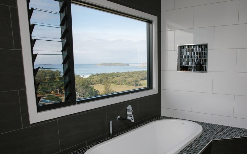 Ensuite with a view
